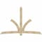 Ekena Millwork Davenport Rough Sawn Timber Gable Bracket, Douglas Fir, 108"W x 72"H x 2"D x 6"F, 16/12 Pitch GBW108X72X0206DAV00RDF - alternate 1